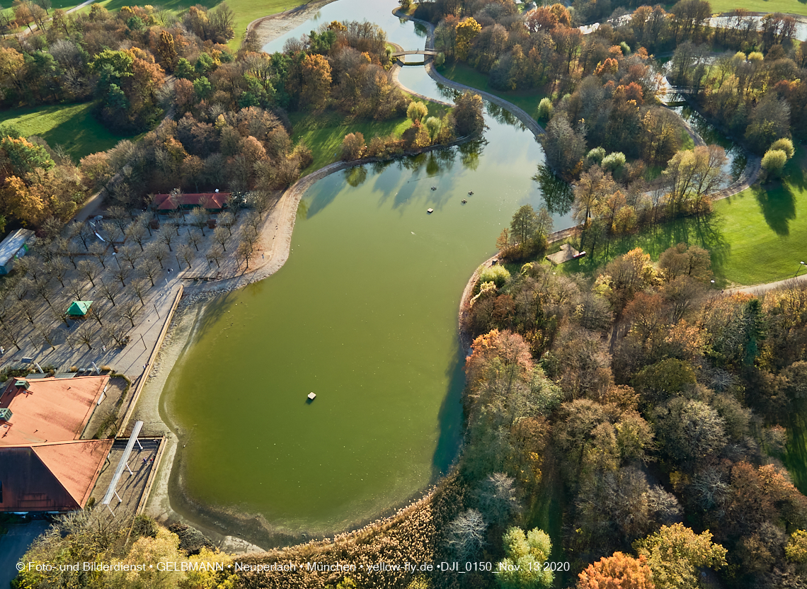 13.11.2020 - der Ostpark mit See und Biergarten in Neuperlach